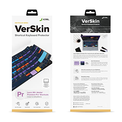 Jcpal Adobe Premiere Pro Shortcut Guide Keyboard Cover For 2021/2023 M1/M2 Apple Macbook Pro 14 Inch And Macbook Pro 16 Inch, 2022 M2 Macbook Air 13 Inch, 2023 M2 Macbook Air 15 Inch (Us-Layout) #TOP5