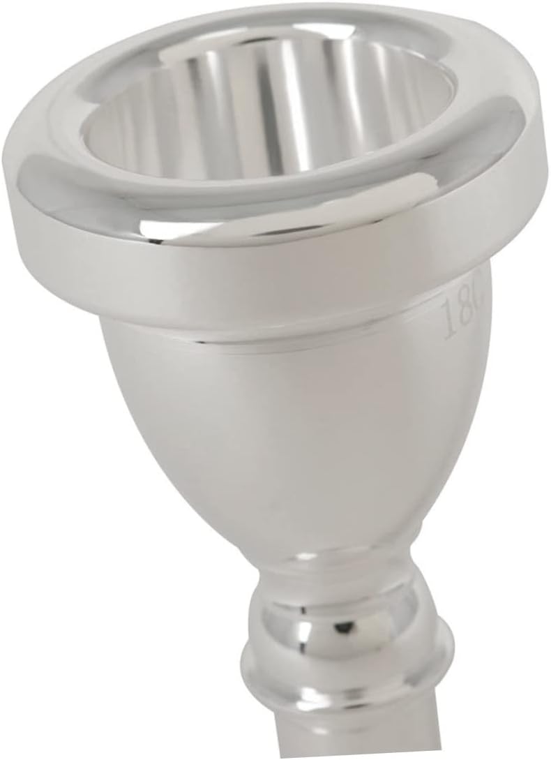 Cnc Silver Plated 14Mm Tuba Mouthpiece Replacement Accessory for Precise Tone Production Ideal for Marching Bands and Beginners