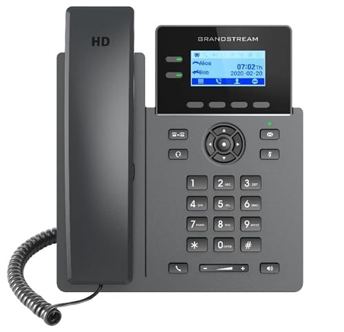 Grandstream Networks GRP2602P IP Phone Black 2 Lines LCD Wi-Fi
