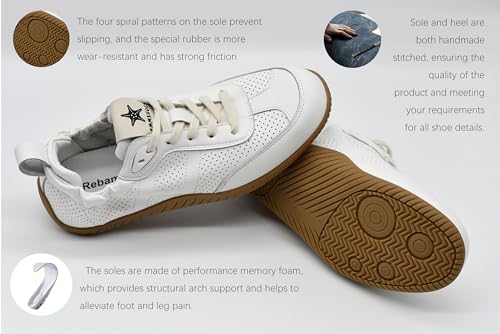 Women’s Traveling Walking Shoes Lightweight Non-Slip Slip-On Breathable Flexible Barefoot Leather Handmade Fashion Sneakers3