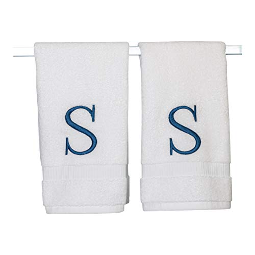 Decorvo Monogrammed Hand Towels for Bathroom - Luxury Hotel Quality