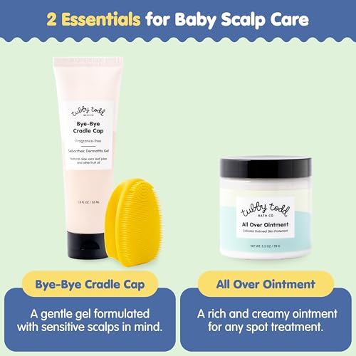 image for TUBBY TODD Cradle Cap Baby Hair Treatment Kit - Includes Bye-Bye Cradl