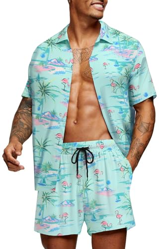 Image of COOFANDY Men's Slim Fit Cotton Dress Shirt Wrinkle Free Polka Dots Button Down Collar Shirt