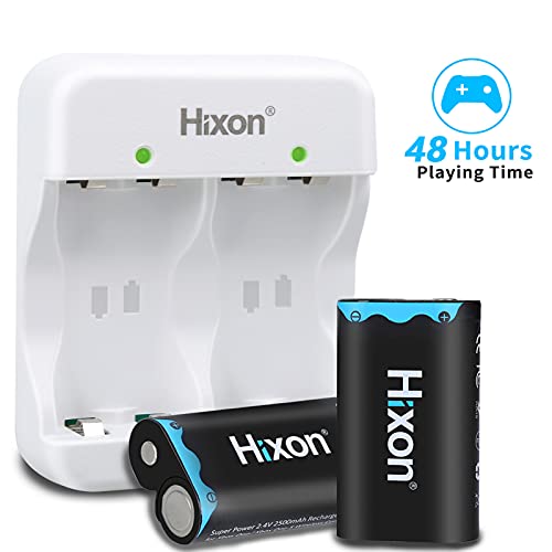 Xbox One Controller Battery Pack,2 Pack Rechargeable Batteries with Charger,3H Quick Charging Compatible for Xbox One/Xbox One S/Xbox One X/Xbox One Elite/Xbox Series S|X Wireless Controller