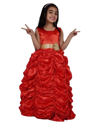 Image of SOFYANA Satin Formal Special Occasion Dress for A Young Girl Dressy Children's Wear Frock