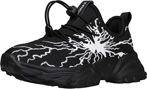 BRONAX Little/Big Boys Comfortable Graffiti Personality Tennis Shoes2