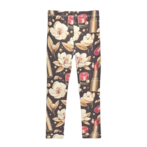 KLL Beauty Cosmetics Pattern Little Girls Cotton Pants Soft Full Length Athleisure Pants Exercise2