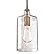 Westinghouse 6371400, Antique Brass Finish with Clear Textured Glass Carmen One-Light Indoor Mini Pendant, 120 Volts