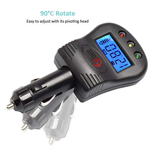 12V Plug In Car Battery And Charging System Tester, Test Battery Condition & Alternator Charging (Lcd Display) #TOP1