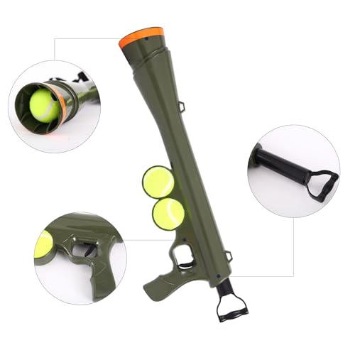 RSSLygaeonix Dog Ball Launcher for Pet,Include 23.4 inches Thrower for Two Tennis Ball 23.4 inches