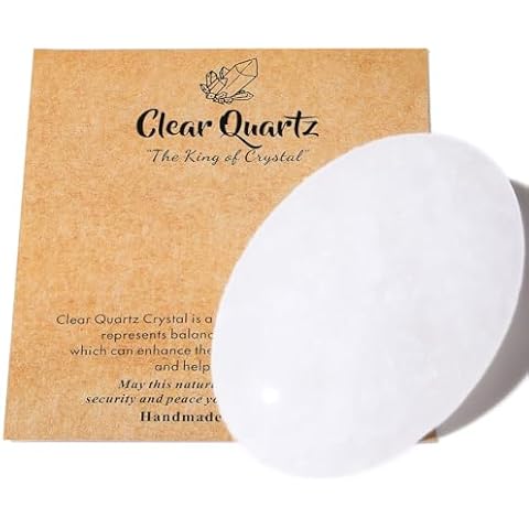 MAIBAOTA Clear Quartz Palm Stone Cover