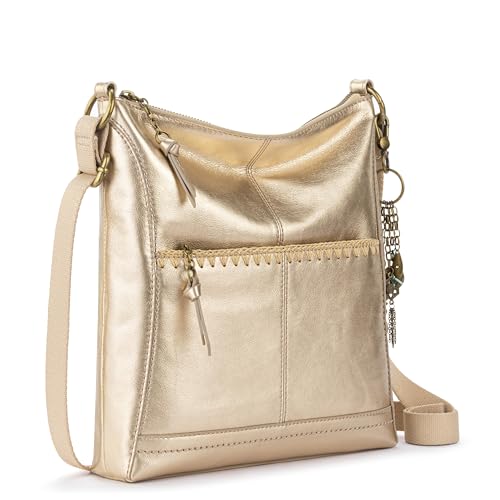 Image of The Sak Lucia Leather Crossbody Purse - Premium Leather Women's Handbag for Everyday & Travel - Cross Body Bag With Zipper