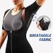 MATKAO Sauna Suit for Women Weight Loss Sauna Shirt for Women Sweat Suit Waist Trainer Vest Fitness Body Shaper Zipper