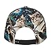Men Women Cool Cat Galaxy with Sunglasses Art Baseball Cap Snapback Dad Hat for Camping Golf Outdoor, Fashionable Comfortable Fit Peaked Cap
