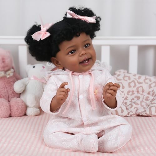 Muñeca Realista Reborn Bebé Niña 18 Pulgadas Cuerpo Suave miniatura 4