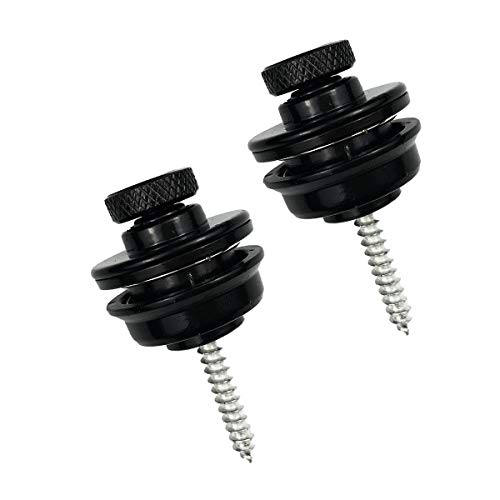 Cerraduras de Correa de Guitarra,2 Pcs Correa Guitarra Botón de