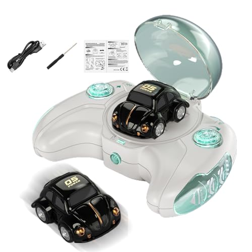 Vehículo acrobático RC para niños: deriva rápida recargable, efectos LED brillantes, emocionante diversión de carreras, tiempo de juego interactivo | Coche acrobático LED recargable por USB para entre