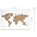 Navaris Tablero de Notas de para rascar - Pizarra magnética con Mapa...