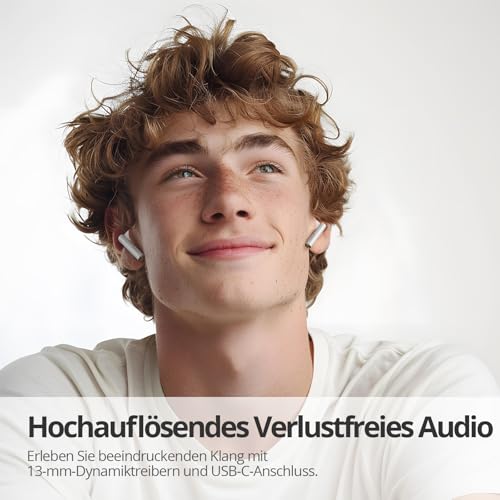 Ciciloud Bluetooth Kopfhörer, Kopfhörer Kabellos Bluetooth 5.3 In Ear Kopfhörer mit Hi-FI Stereoton und HD mic, IP7 Wasserdicht Ohrhörer, 46 Stunden Wiedergabe