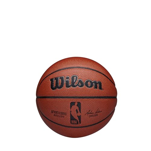 WILSON NBA Authentic Series Basquete interno/externo - marrom, tamanho 7,6-56 cm