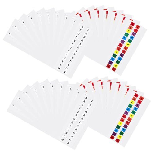 Onglets alphabet en plastique étanche avec repères colorés pour notepad - 5