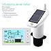 Mulcort Wireless Ultrasonic Water Level Monitor Tank Liquid Level High/Low Alarm Solar Powered Water Level Sensor Water Level Indicator Gauge IP65 Waterproof