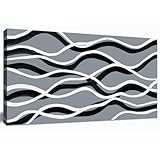 Tarfupth Black and White Abstract Wall Art for Living Room Wave Line Large Minimalist Modern Canvas Artwork for Bedroom Office Canvas Prints Home Wall Decor 20'x40'