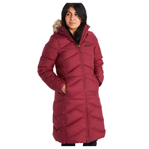 MARMOT Women’s Montreaux Full-Length Parka | Down-Insulated, Water-Resistant, Berry Wine, Large
