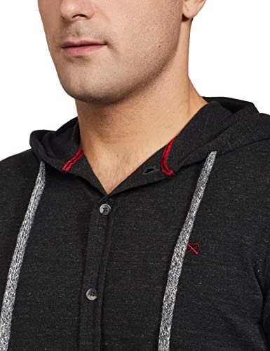 Image of HammerSmith Men's 100% Cotton Long Sleeve Hooded Collar Casual Shirt