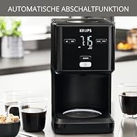 Krups Smart'n Light Kaffeemaschine mit Timer, Für 1,25 Liter Filterkaffee, Warmhaltefunktion, Automatische Abschaltung, Schwarz, KM600810 – Ansicht 6