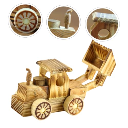 ERINGOGO Modelo De Escavadeira Kit De Modelo De Construção Artesanal De Madeira Simulação De Escavad