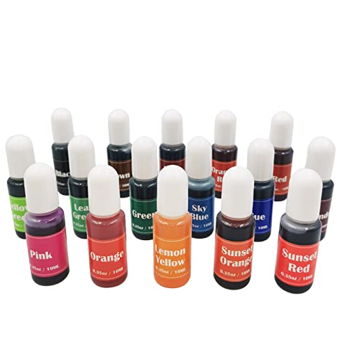 16 Colors Soap Making Dye,Liquid Bath Bombs Colorant Set,Handmade Soaps Dye,Crafts,Slime,Soap Making Supplies #TOP1