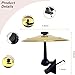 BraMccer Car Cymbal Air Vent,Car Symbol Drum Air Vent,Mini Drum Crash Cymbal For Car Vent (Gold)