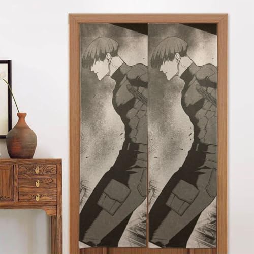 のれん 怪獣8号 保科宗四郎 暖簾 壁掛け カーテン 部屋間仕切り 目隠し おしゃれ 飾り 風呂 玄関 洗面所 飲食店 和室 洋室 出入り口 簡単取り付け 洗濯可 四季兼用 新築祝い プレゼント 幅86cm丈143cm