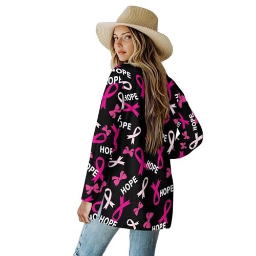 Yzaoxia Open Front Cardigan for Women Drape Cardigans Duster S to 2XL3