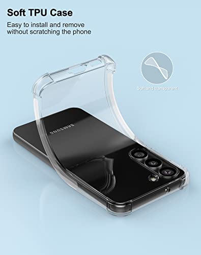 Image of for Back Case Cover Bumper Flexible Silicone Transparent Back Cover for Samsung Galaxy S23 - Transparent
