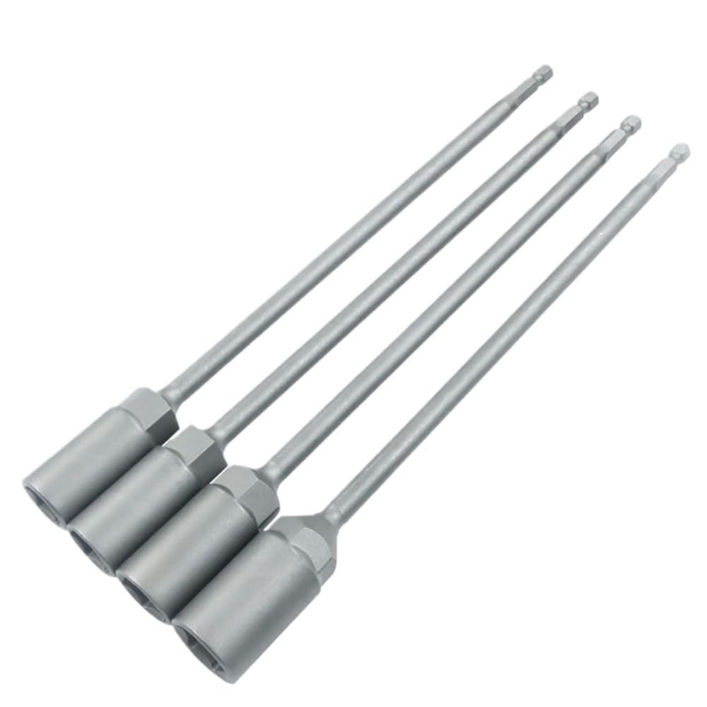 Gniazdo żeńskie Torx, 250 mm długości, bardzo głębokie gniazdo sześciokątne, 1/4" trzonek sześciokątny, bez magnesu, bit do głębokiej nakrętki śruby, bit do wierteł udarowych, adapter klucza nasadoweg