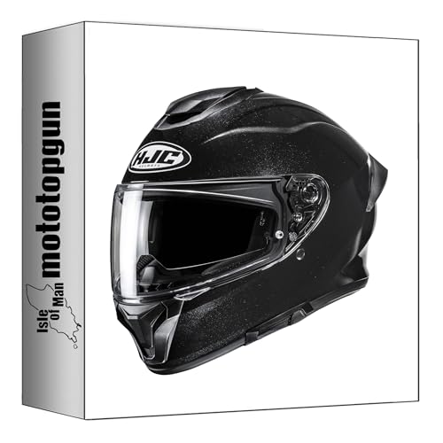 Casque intégral Moto HJC C71 Noir Métallisé en Taille M pour Motard