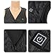LIUHD Heated Vest,USB Lightweight Heating Gilet for Men Women with 5 Heat Zones Heating Clothing for Hunting,Fishing,Black,One Size