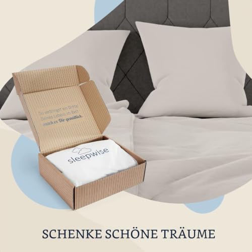 sleepwise Bettwäsche 200x200 Sommer Bettwäsche 3tlg- ÖKO-TEX, Traumhaft Weich, Atmungsaktiv… – Ansicht 5