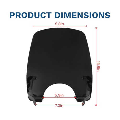 WORLDMOTOP Windscreen Air Deflector