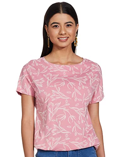 Image of Max Women's Regular Fit Printed Round Neck T-Shirt