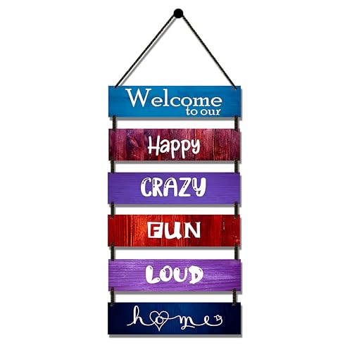 Image of EXPLEASIA Decorative Wall Hanging Wooden Art Decoration Item for Home Office Living Room Bedroom Decoration Items Home Decor Gift Items (Welcome Home Fun)