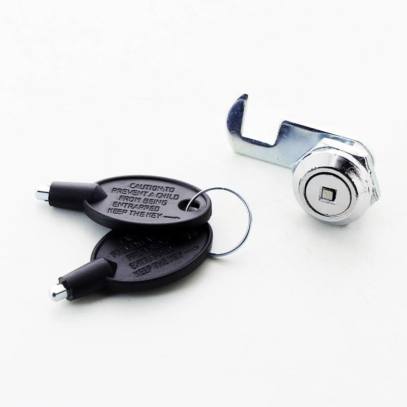 Serrure avec jeu de cles 4652020100 pour Congélateur BEKO, ESSENTIEL B, COFFRE ESSENTIELB ECC85-130B1, COFFRE ESSENTIELB ECC85-155B1, COFFRE SI ESSENTIELB ECC...