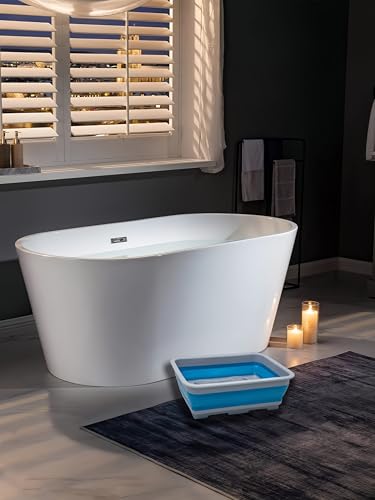 Bañera plegable para pies para piscina, con almohadilla gris miniatura 5