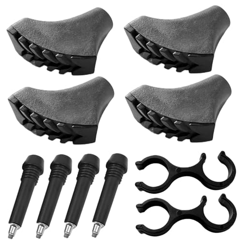 Puntas de goma para bastones de trekking con amortiguación de PVC antideslizante