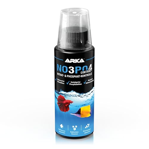 Nitrat- & Phosphatentferner Aquarium – ARKA NOPO Control 118 ml – senkt NO3 & PO4 biologisch durch Bakterienaktivierung – für klares Wasser & stabile Werte – für Süß- & Meerwasseraquarien