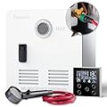 Ranein 65,000 BTU RV Tankless Water Heater, 9,800ft High Altitude Available, 12V, CSA Certificated, with White Door, External Shower and Multi-function Controlle, On Demand Instant Hot Water Heater