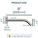 SparkPod Shower Head + 9 Inch Shower Arm - High Pressure Rain - Luxury Modern Look - No Hassle Tool-less 1-Min Installation (Brushed Nickel)