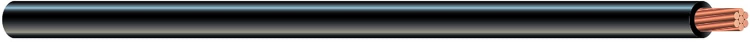 Southwire 18 Gauge 16 Strand Primary Wire, 100 ft Black Bulk Spool - Flexible Automotive Electrical Wire, Made in USA